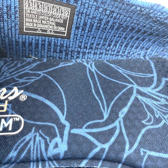 Skechers navy comfort memory foam flats size 9.5 - Picture 6 of 6